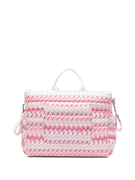  Missoni Kids Zigzag Quilted Changing Bag - Pink 