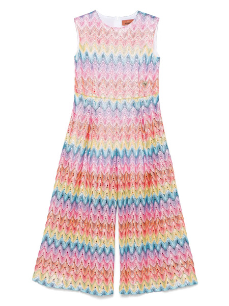 Missoni Kids Zigzag-woven Jumpsuit - Pink 