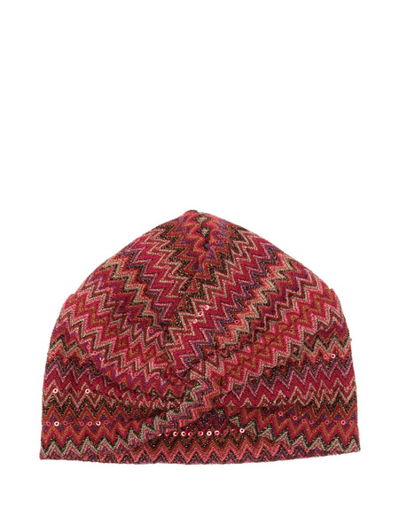 Missoni Kids Zigzag-woven Turban - Red 