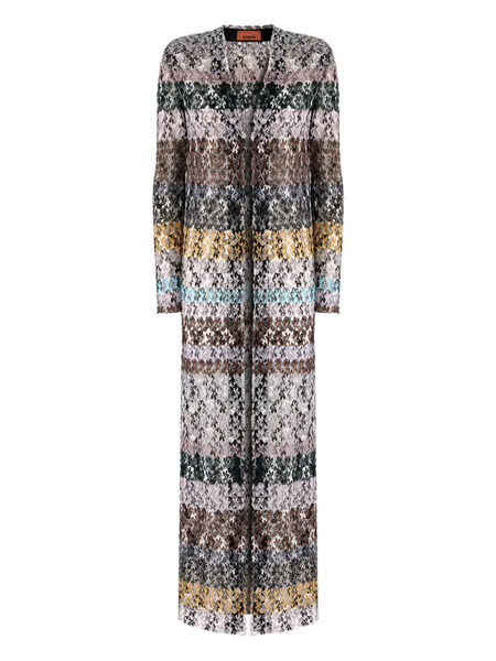  Missoni Knitted Long Cardigan - Brown 