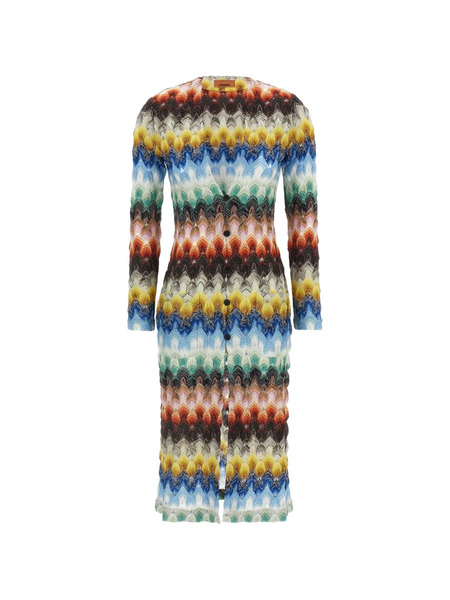  Missoni Lamé Lace Cardigan - Blue 