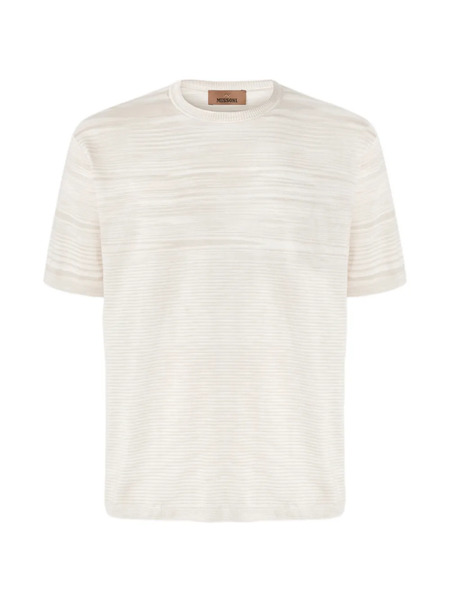  Missoni Mercerized Crew-neck T-shirt - Neutrals 