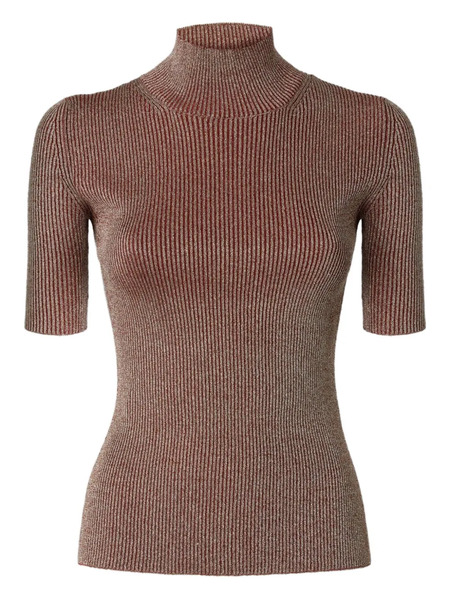  Missoni Metallic-effect Ribbed-knit Top - Pink 