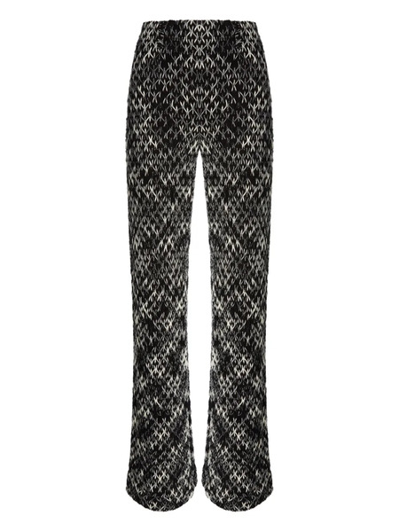  Missoni Pattern Flared Trousers - Black 