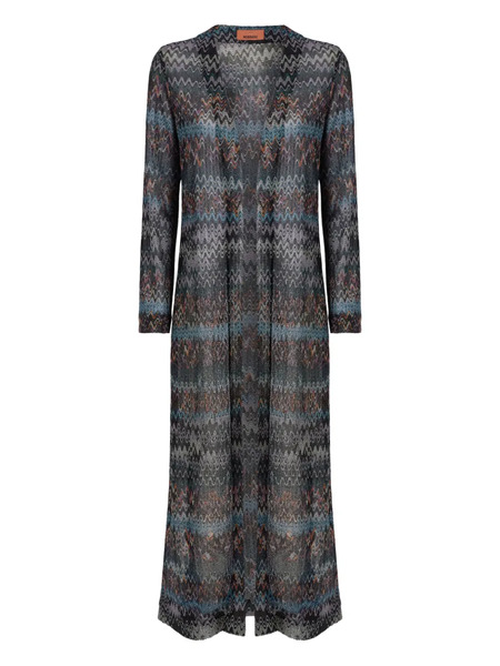  Missoni Patterned Long Cardigan - Grey 