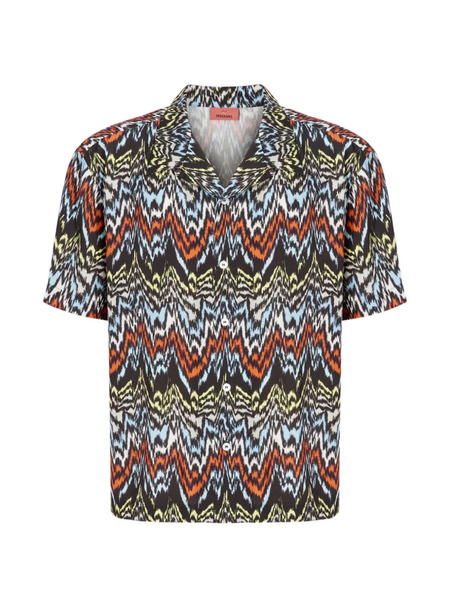  Missoni Patterned Short-sleeve Shirt - Black 
