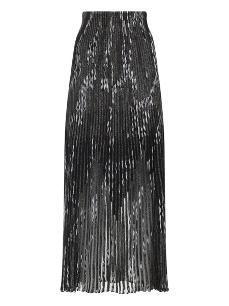  Missoni Pleated Lurex Skirt - Black 