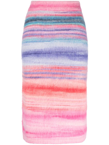  Missoni Slub Brushed Knitted Skirt - Pink 