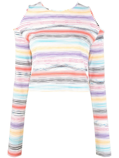  Missoni Stripe-print Knitted Top - Yellow 