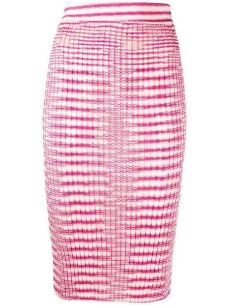  Missoni Striped Rib-knit Skirt - Pink 