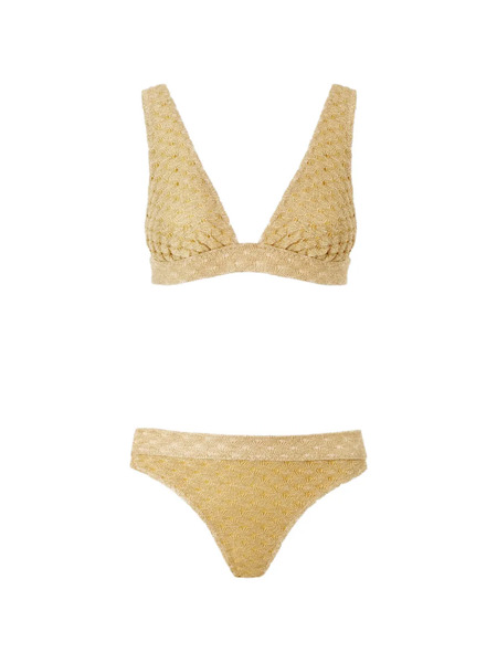  Missoni Textured Bikini Set - Gold 
