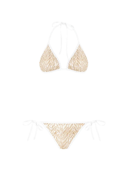  Missoni Triangle-cup Bikini Set - Gold 