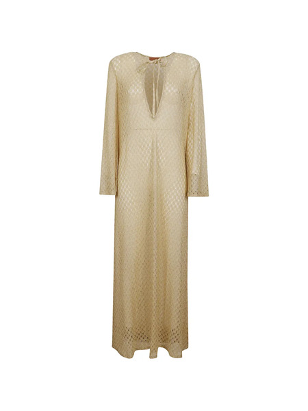  Missoni V-neck Maxi Dress - Neutrals 