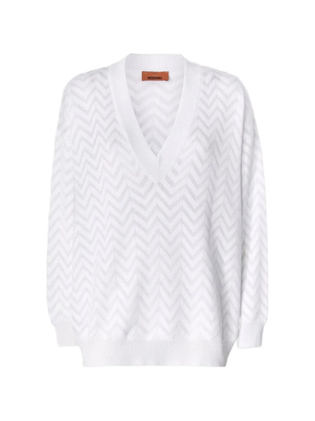 Missoni V-neck Sweater - White 