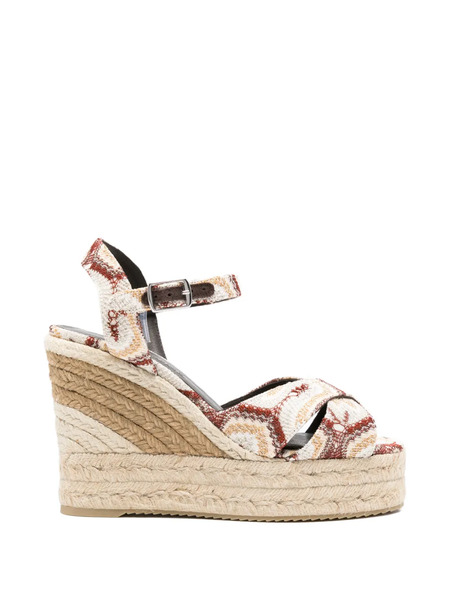  Missoni Woven-platform Espadrilles - Neutrals 