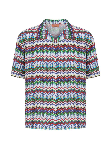  Missoni Zig-zag Button-down Shirt - White 