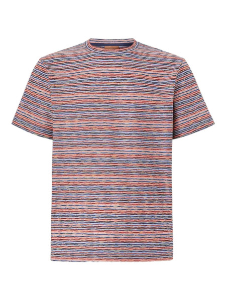  Missoni Zig-zag Pattern Crew-neck T-shirt - Red 