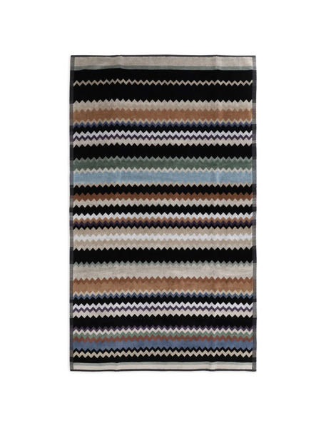 Missoni Zig-zag Striped Towel - Black 