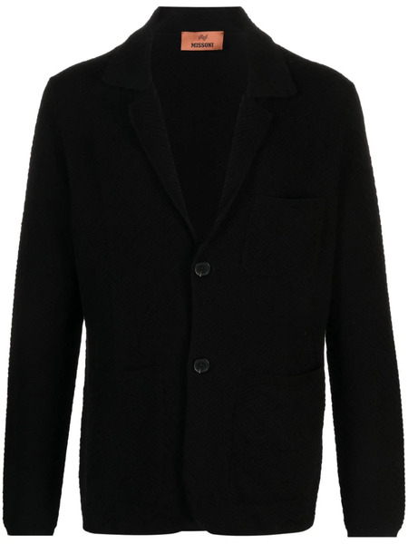  Missoni Zig-zag Weave Single-breasted Jacket - Black 
