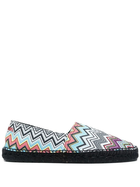  Missoni Zig Zag-woven Espadrilles - Black 