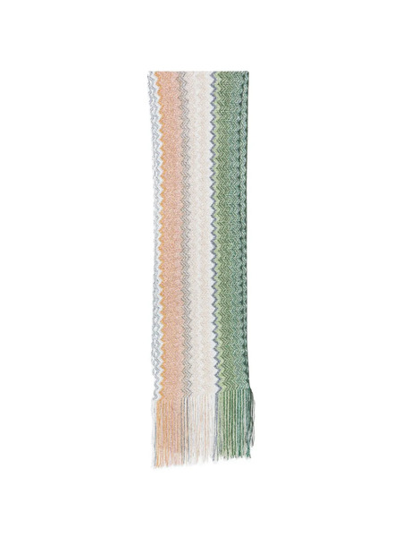  Missoni Zigzag Fringed Scarf - Green 