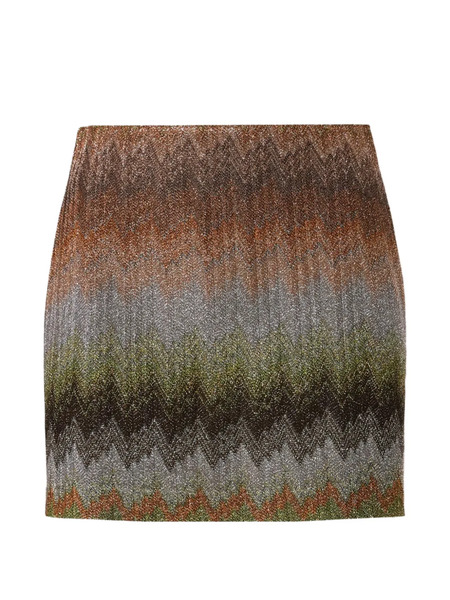  Missoni Zigzag Mini Skirt - Brown 