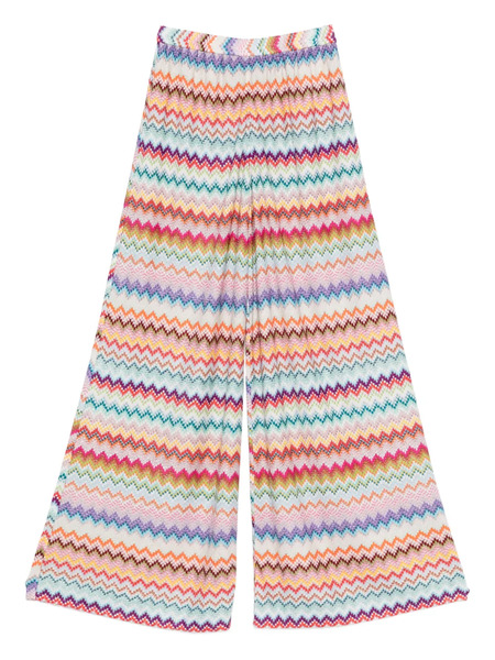  Missoni Zigzag Palazzo Pants - Neutrals 