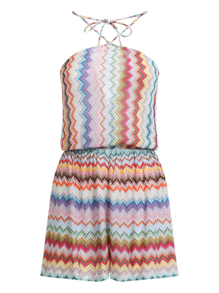  Missoni Zigzag-pattern Jumpsuit - White 