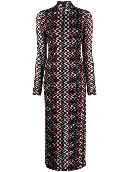  Missoni Zigzag-pattern Maxi Dress - Black 