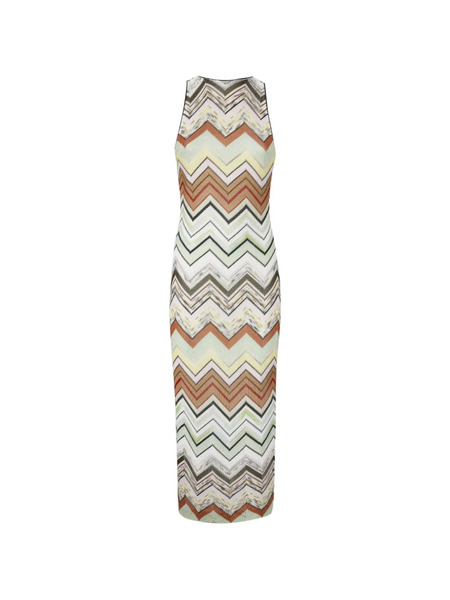  Missoni Zigzag-pattern Midi Dress - Neutrals 