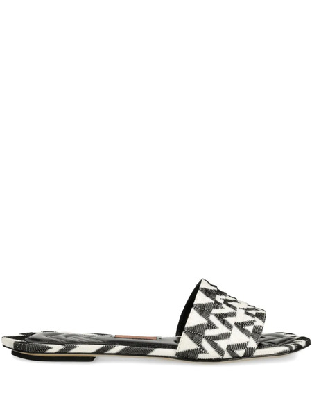  Missoni Zigzag-print Slides - Black 