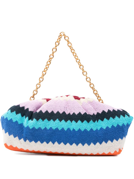  Missoni Zigzag-woven Chain-strap Clutch Bag - Blue 
