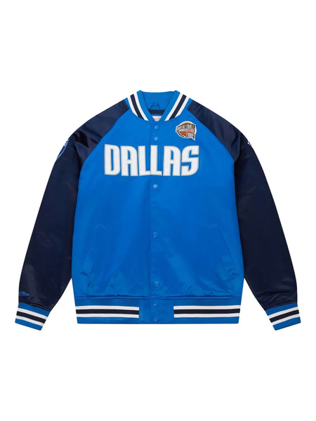  Mitchell & Ness Hall Of Fame Dallas Mavericks Dirk Nowitzki Long-sleeve Jacket - Blue 