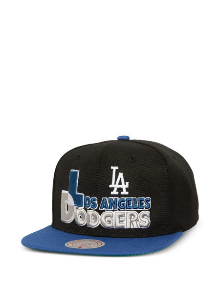  Mitchell & Ness Los Angeles Dodgers Text Stack 1 Og Cap - Black 
