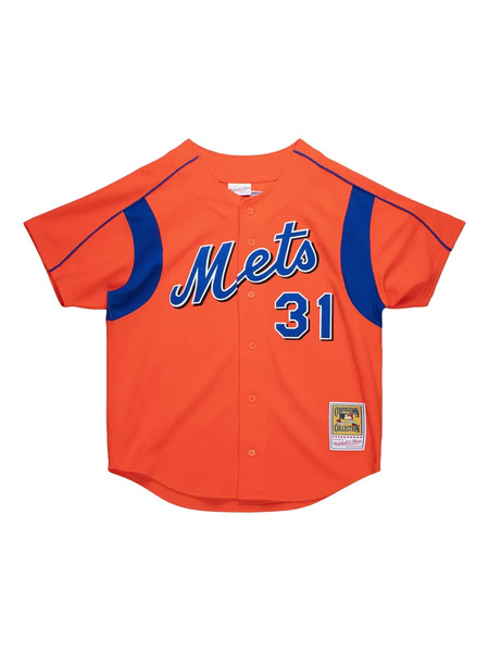  Mitchell & Ness Mike Piazza New York Mets 2004 Shirt - Orange 