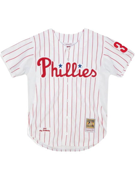  Mitchell & Ness Mlb Authentic Phillies 2010 Roy Halladay phillies Jersey - White 