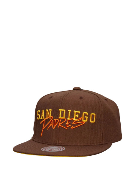  Mitchell & Ness Mlb Cooperstown Team San Diego Padres Embroidered Baseball Cap - Brown 