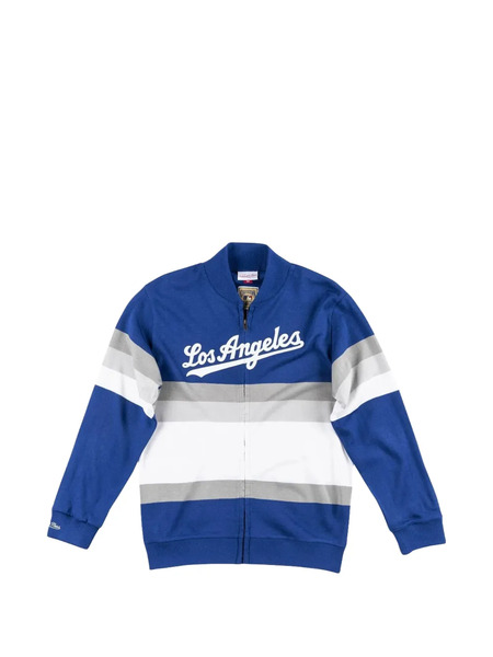  Mitchell & Ness Mlb Los Angeles Dodgers Full-zip Sweater - Blue 