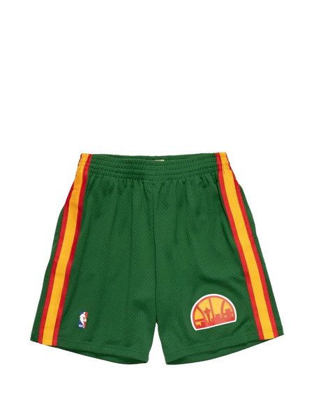  Mitchell & Ness Nba Reload 2.0 1994 Seattle Supersonics Striped Swingman Shorts - Green 