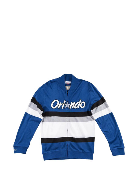  Mitchell & Ness Nba Stripe Full Zip Sweatshirt - Blue 