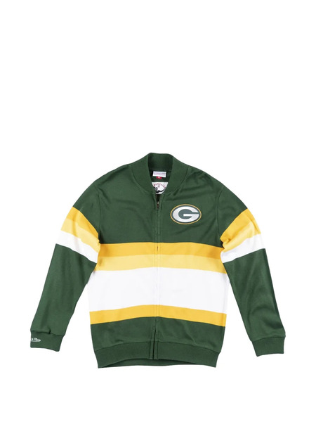  Mitchell & Ness Nfl Front Stripe Full Zip Sweatshirt - Green 