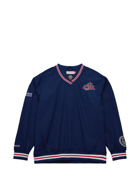  Mitchell & Ness Nhl Colombus Blue Jackets V-neck Sweatshirt 