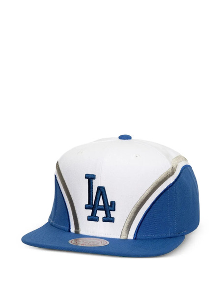  Mitchell & Ness Overhead Snapback Cap - White 