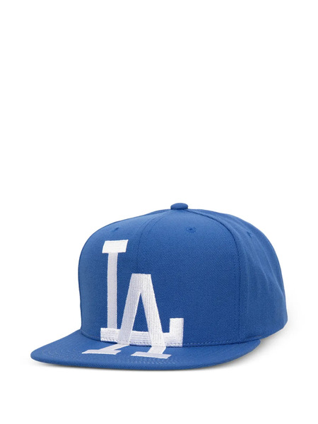 Mitchell & Ness X Mlb Dodgers Xl Ogo Flat Peak Baseball Cap - Blue 