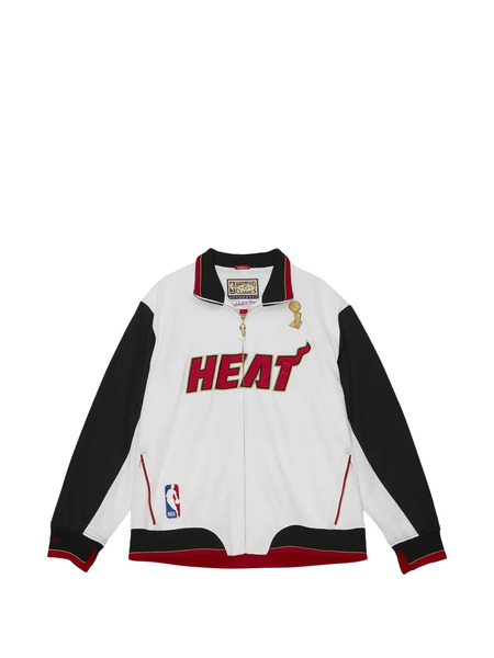  Mitchell & Ness X Nba Miami Heat Championship Jacket - White 
