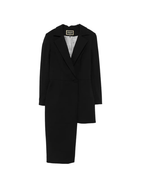  Mitiliane Couture Asymmetric Tuxedo Jacket - Black 