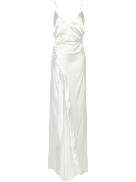  Mitiliane Couture Drape-detail Maxi Dress - Neutrals 