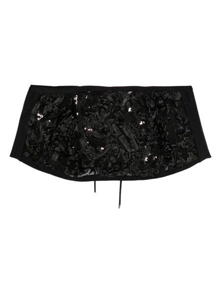  Mitiliane Couture Embroidered Bustier Top - Black 