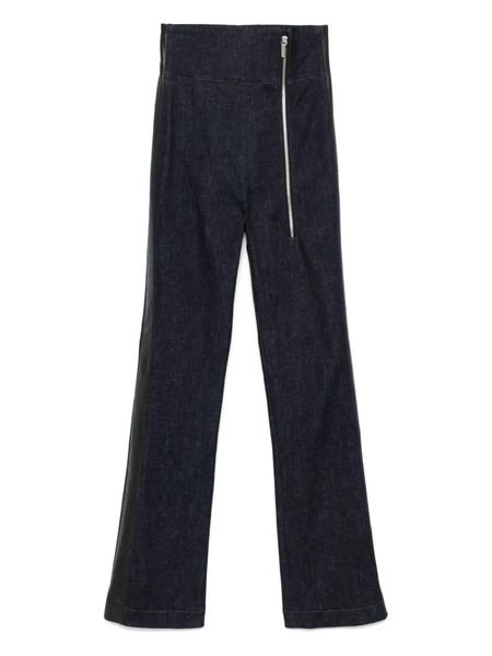  Mitiliane Couture Leather-trim Jeans - Blue 