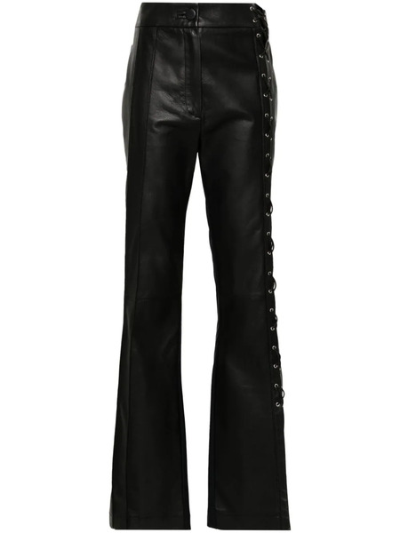  Mitiliane Couture Leather Trousers - Black 